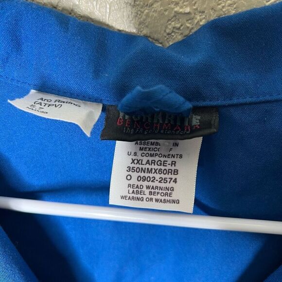 American Vintage 80s Sun Faded Shell Gas Station Lab Coat XXL - Picture 7 of 7